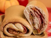 Enrolado de Presunto e Queijo — detalhe