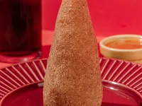 Coxinha de Batata de Carne — detalhe